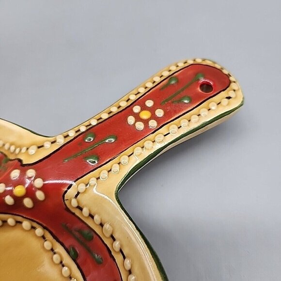Jalapeno Shaped Serving Appetizer Dip Dish Mexico Southwest Ceramic 15x7" - Picture 3 of 6